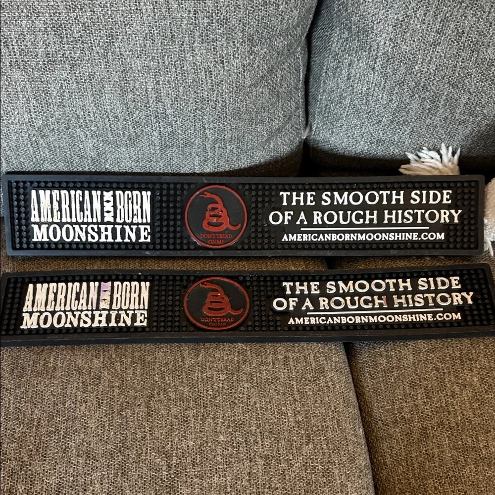 American Born Moonshine Bar Mat Set - Picture 1 of 7